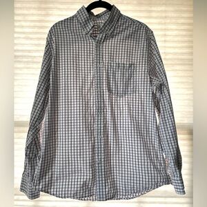 EUC Purple & White Men’s Casual Long Sleeve Buttondown Shirt Size Medium